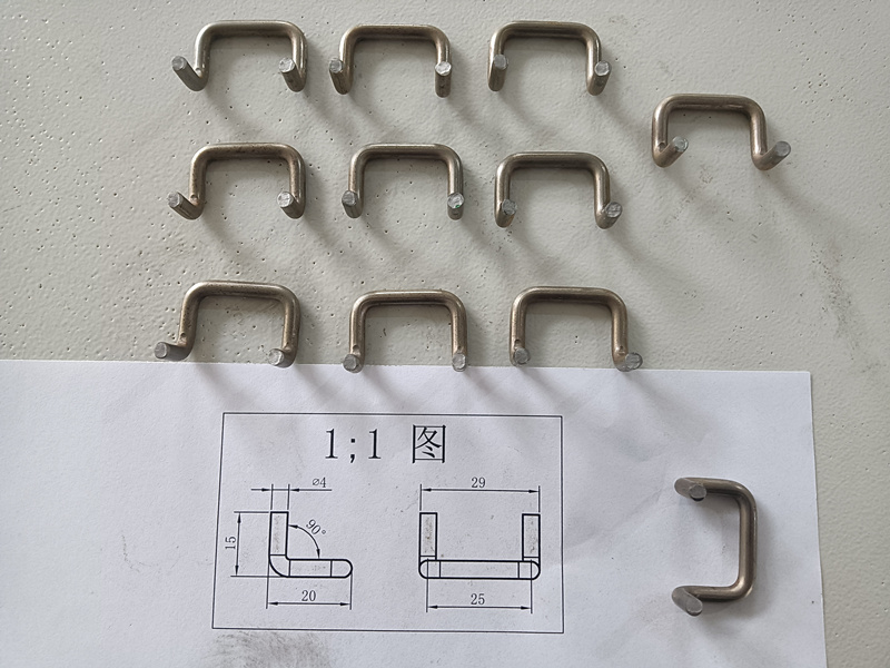 3D wire bender, Sample production before delivery